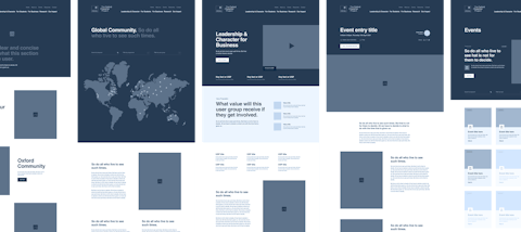 Oxford Wireframes