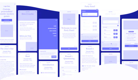 You Dunnit Wireframes