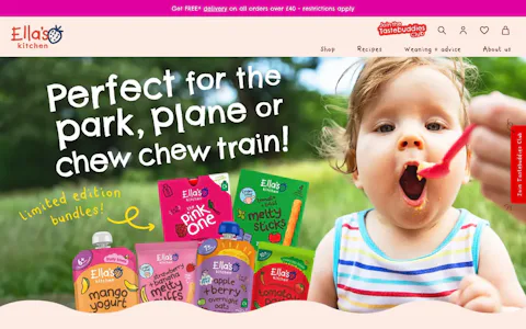 Homepage of the Ella's Kitchen website, built on Craft CMS